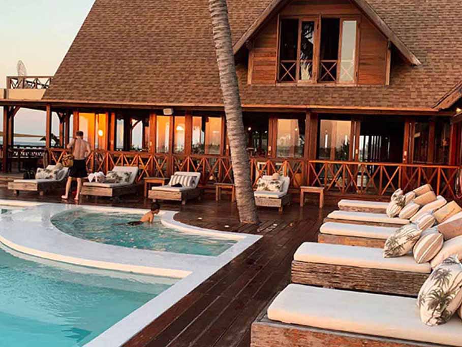 Stay at fancy hotel