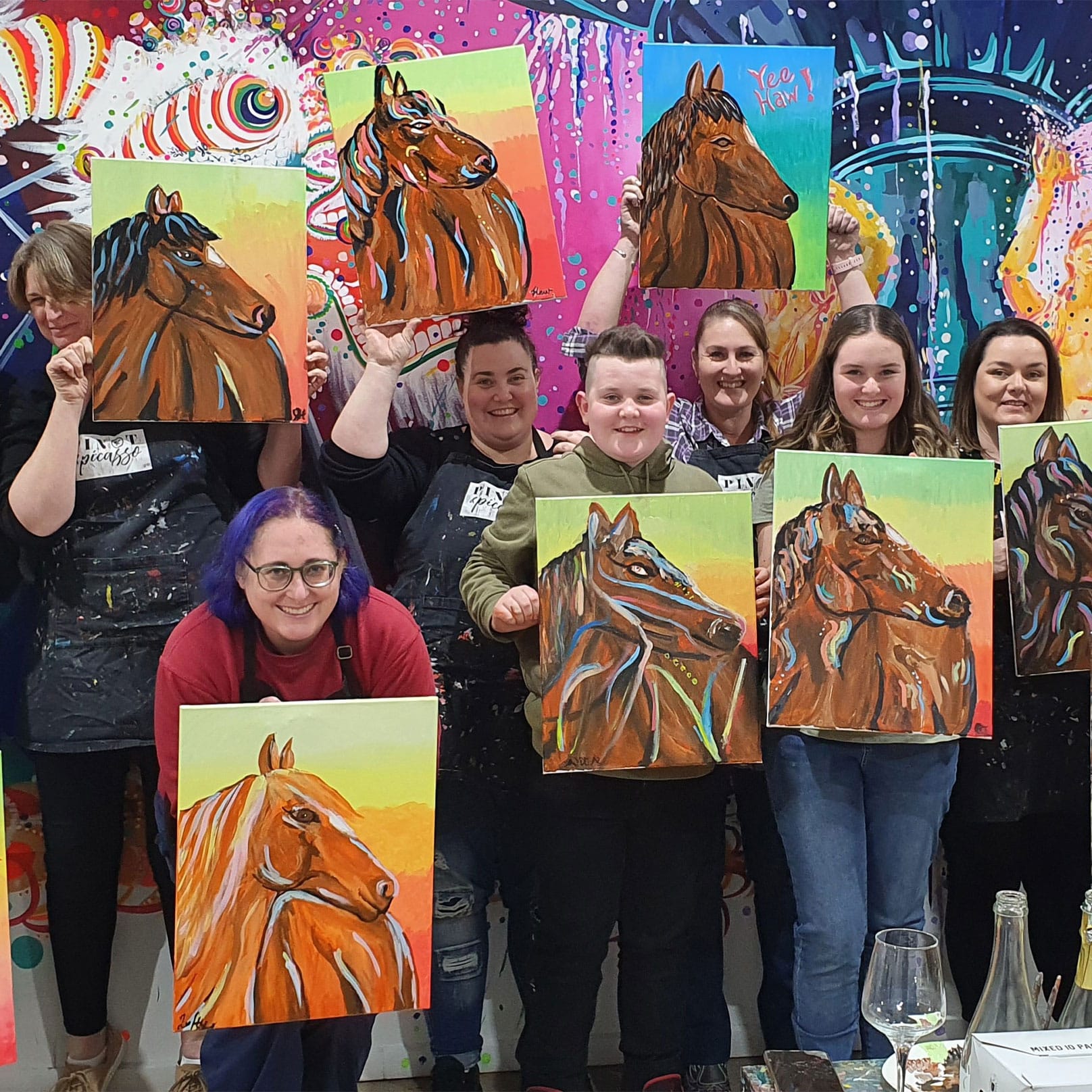 Local Art Enthusiast, Patrina Loft, to celebrate 20 Paint and Sip Sessions at Pinot and Picasso Bendigo