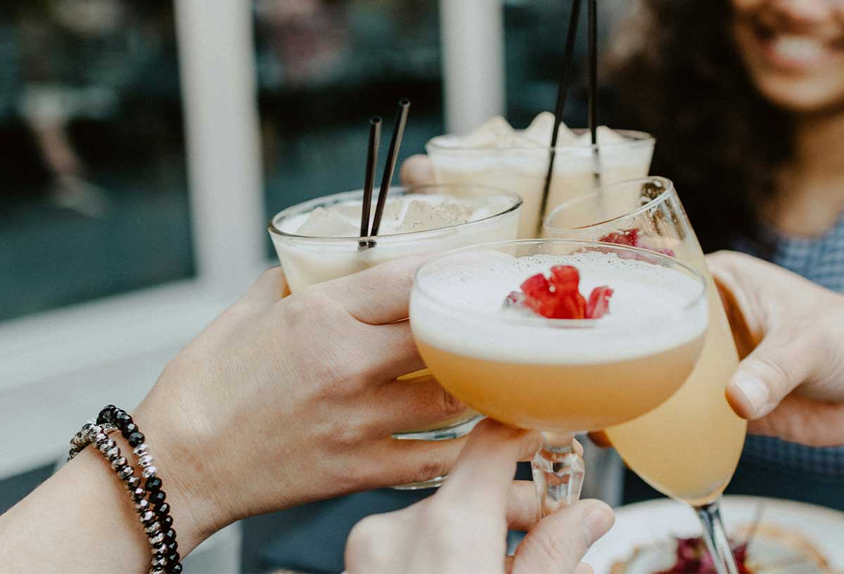 A cocktail making class