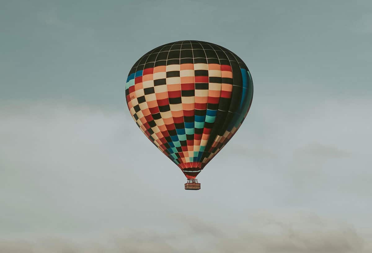 Go on a hot air balloon ride