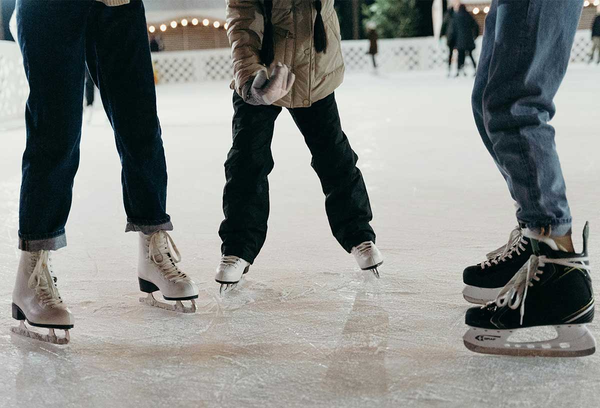 Go ice skating with friends