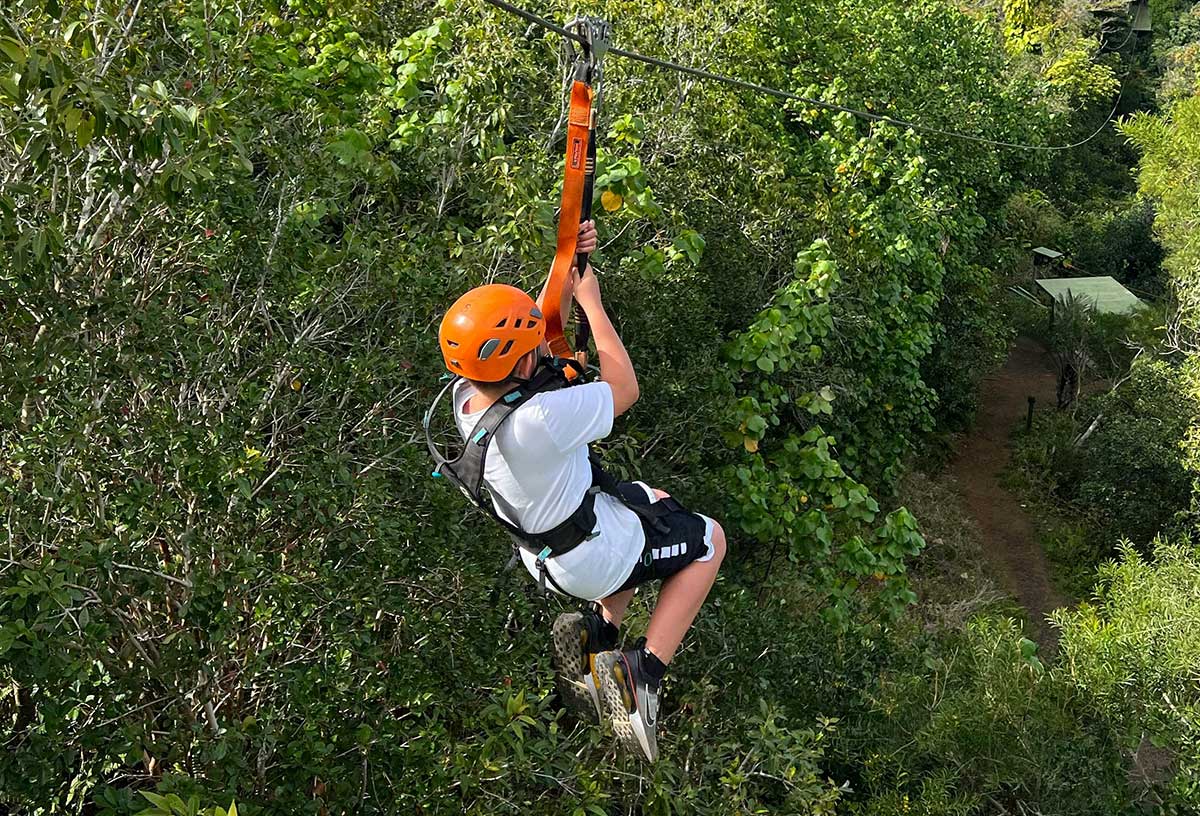 Have an adventure with ziplining