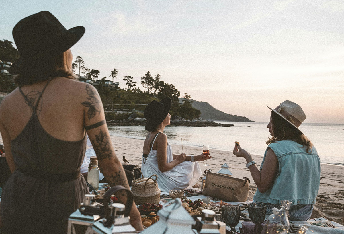 Host a beach picnic