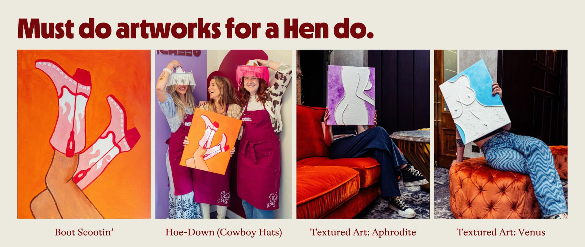Perfect artworks for a Hen Party