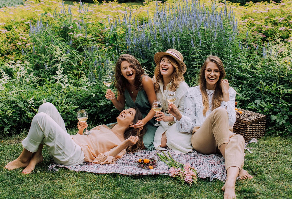 Relax with an outdoor picnic