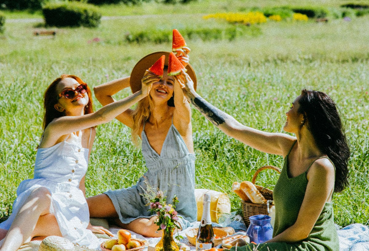 Have an outdoor picnic together