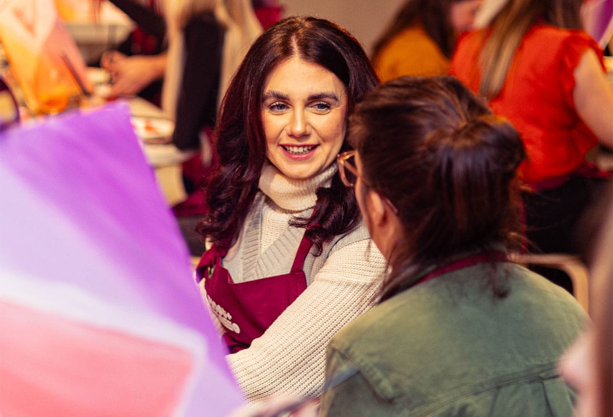 Team building ideas include a paint and sip session at Pinot and Picasso