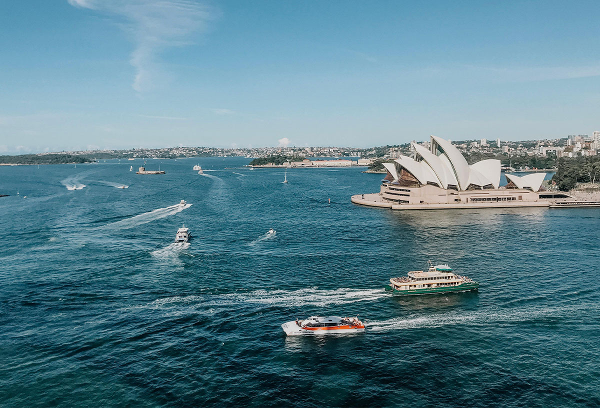 Go on a cruise in Sydney Harbour