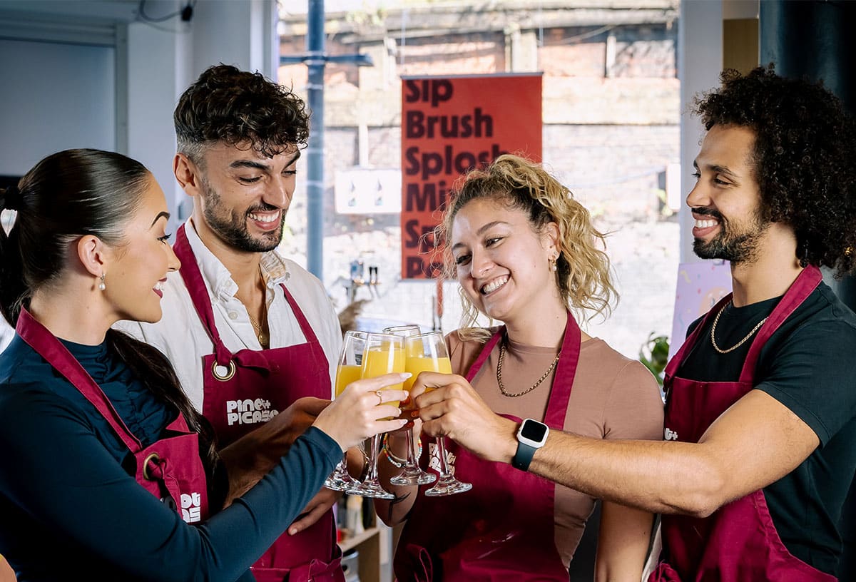 Sip, Paint, and Party at Pinot & Picasso